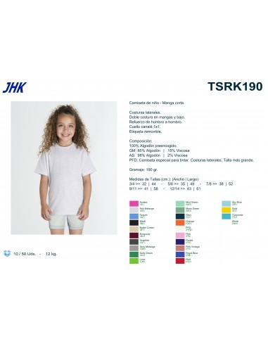 Camiseta: TSRK190